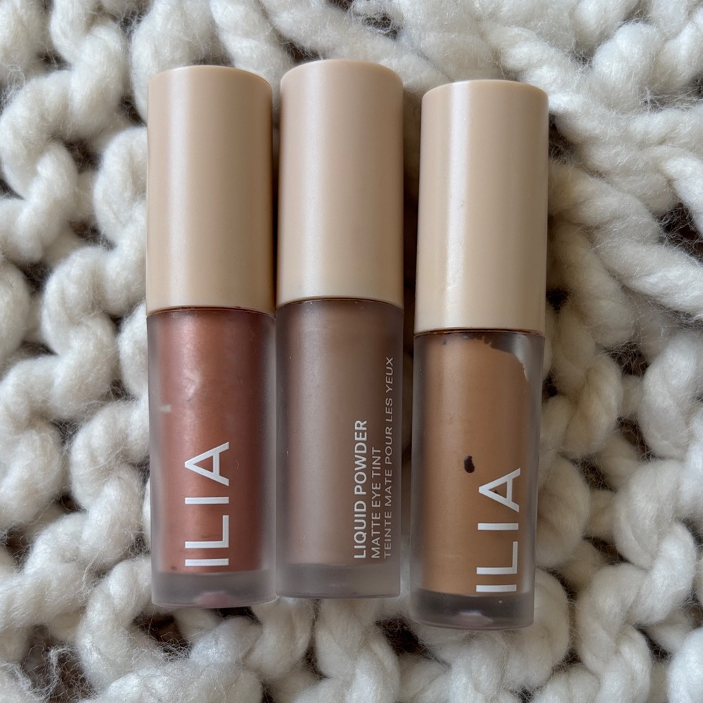 ILIA Liquid Powder Matte Eye Tint Trio - Warm Tones